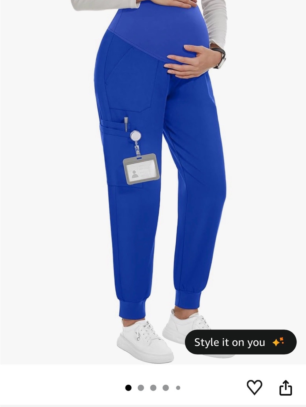 Maternity Jogger Scrub Pants - Royal Blue